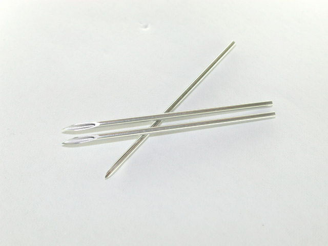 tongue piercing needles. nipple or your tongue or